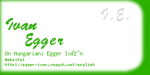 ivan egger business card